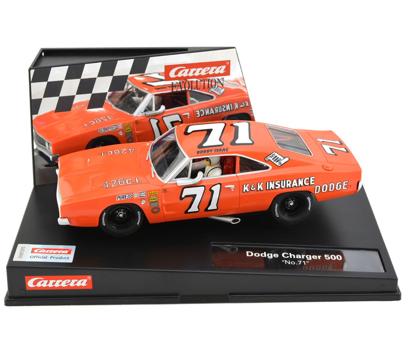 Carrera 27639 Dodge Charger 500 #71 Bobby Isaac 1/32 Slot Car