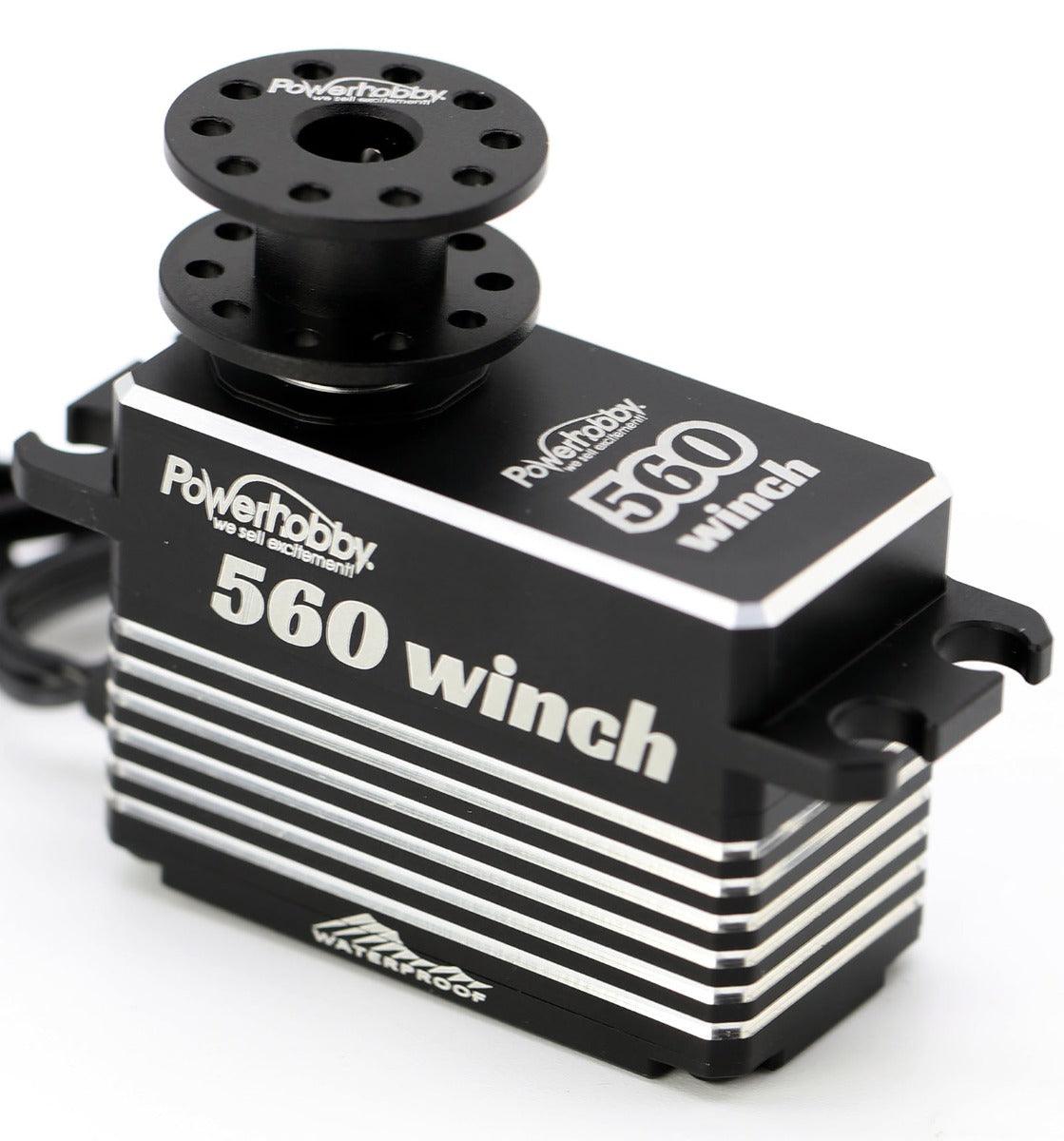 Powerhobby 560 Hv Waterproof Low Profile Crawler Winch Brushless Servo Powerhobby