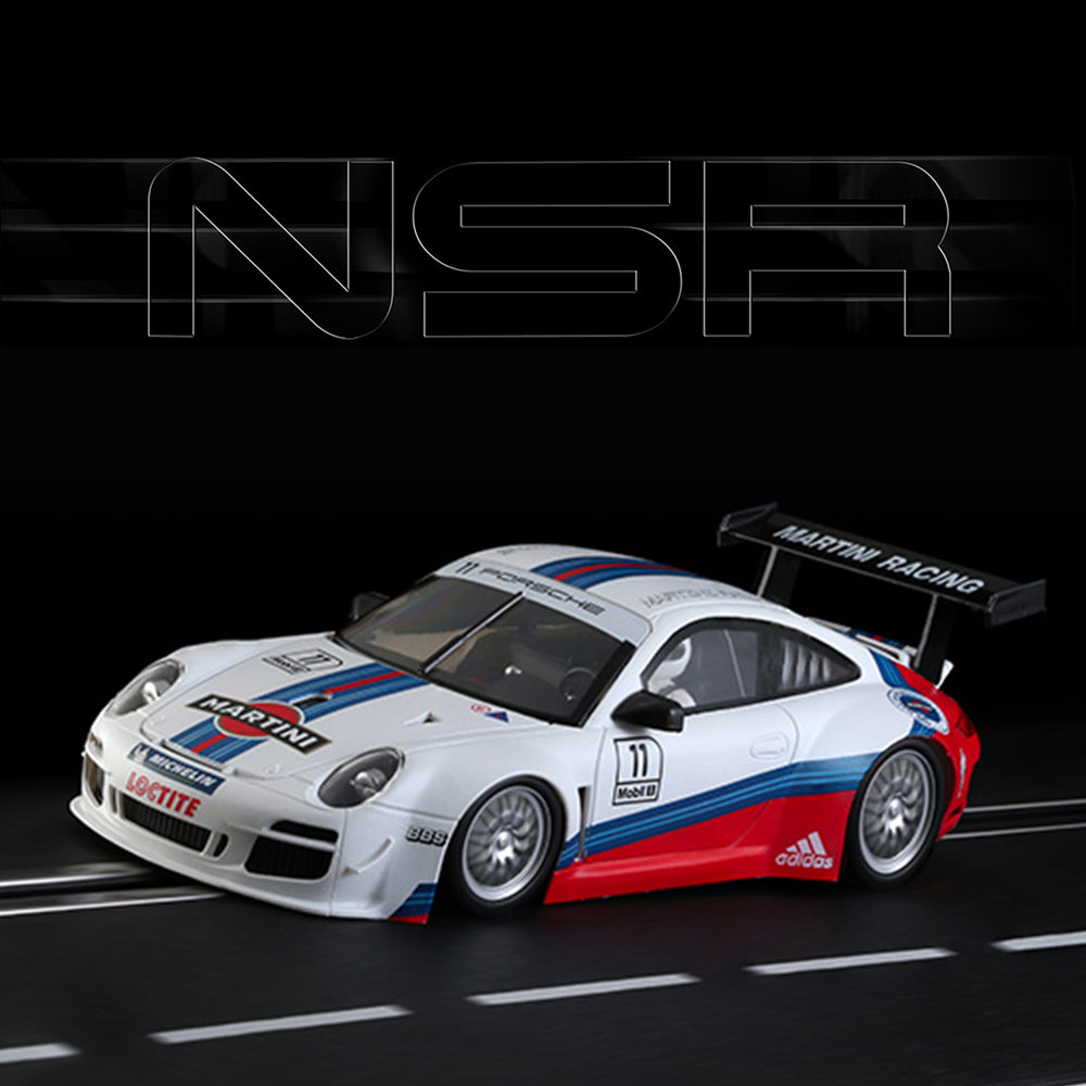 NSR Porsche 997 Martini 1/32 Slot Car 0088SW for Revoslot Carrera Slot.it