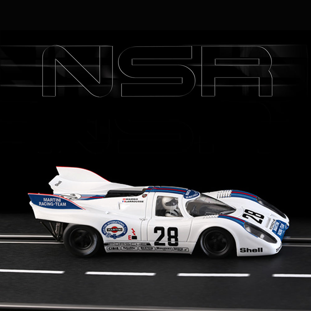 NSR Porsche 917K 1000 KM Austria 1971 Martini 1/32 Slot Car for Revoslot Slot.it