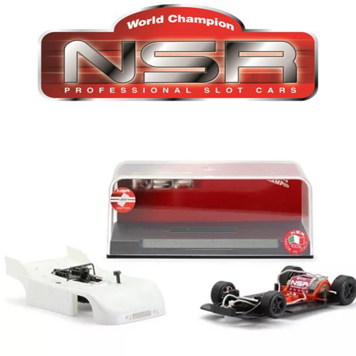 NSR Porsche 908/3 White Unpainted Kit 1/32 Slot Car 0117 for Slot.it Revoslot