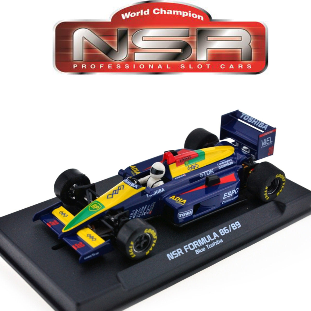 NSR Formula 86/89 #30 Toshiba Aguri Suzuki 1/32 Slot Car 0181