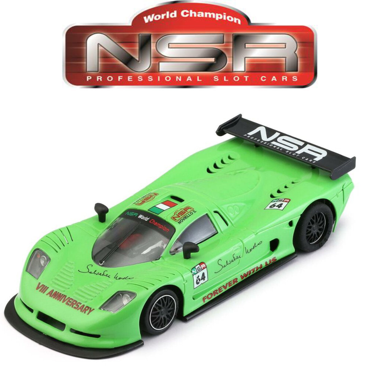 NSR Mosler MT900R Salvatore Noviello 1/32 Slot Car 0183 EVO3 Sidewinder