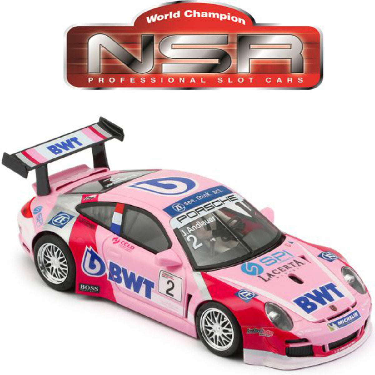 NSR Porsche 997 #2 Super Cup BWT 1/32 Slot Car 0188SW for Slot.it Scalextric