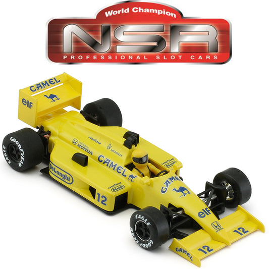 NSR Formula 86/89 Lotus #12 Camel Ayrton Senna 1/32 Slot Car 0201