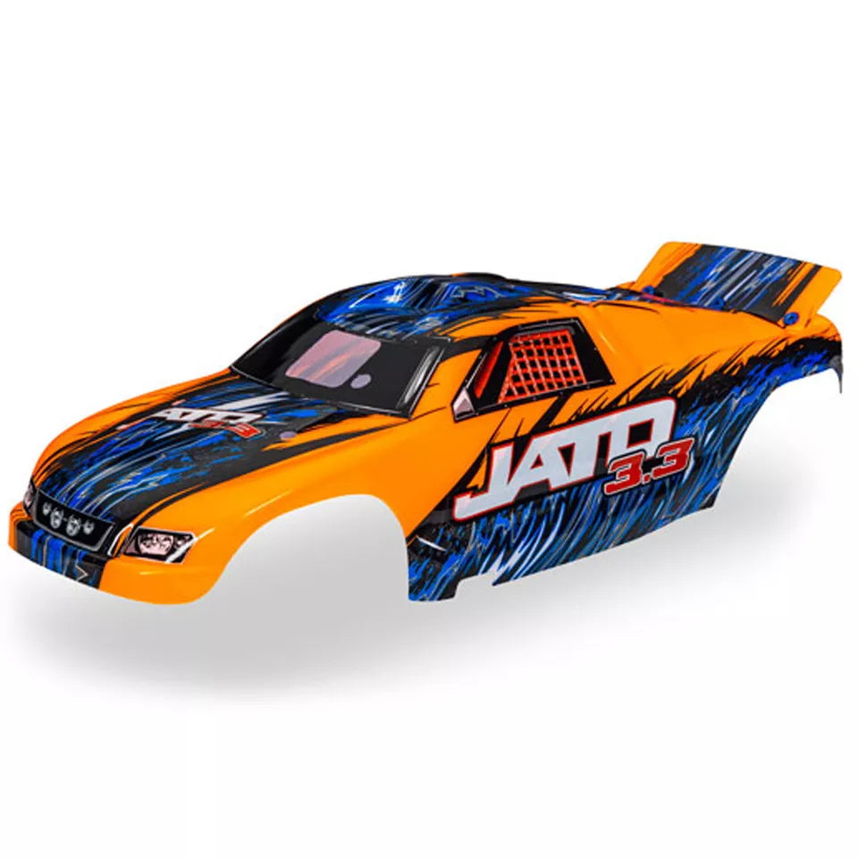 Traxxas 5511T Jato Body Painted Orange, Decals Applied