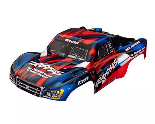 Traxxas 5851R Body Slash 2WD Slash VXL & Slash 4X4 - Painted Red/Blue