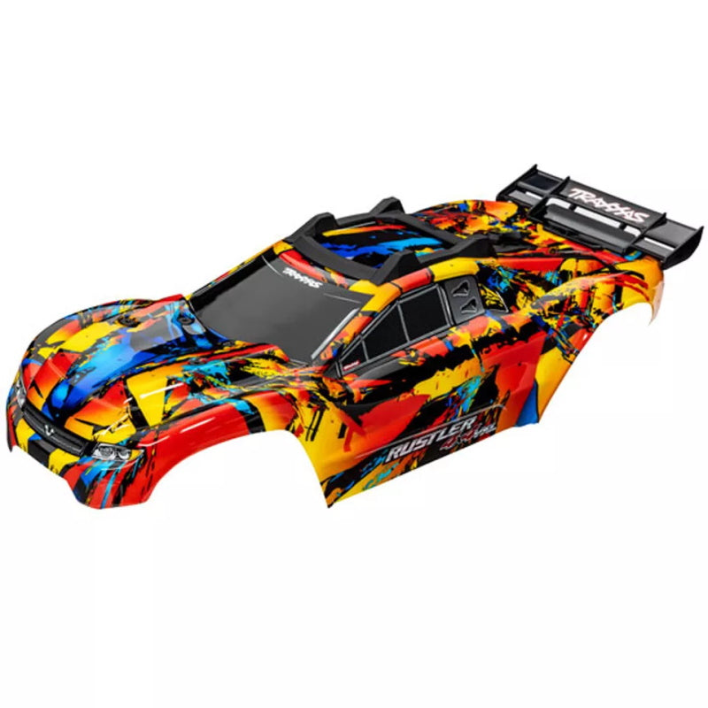 Traxxas 6718R Rustler 4x4 Body Shell - Solar Flare