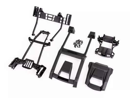 Traxxas 7813, Body Support Front Mount & Rear Latch, Roof/Hood/Skid Pads For XRT