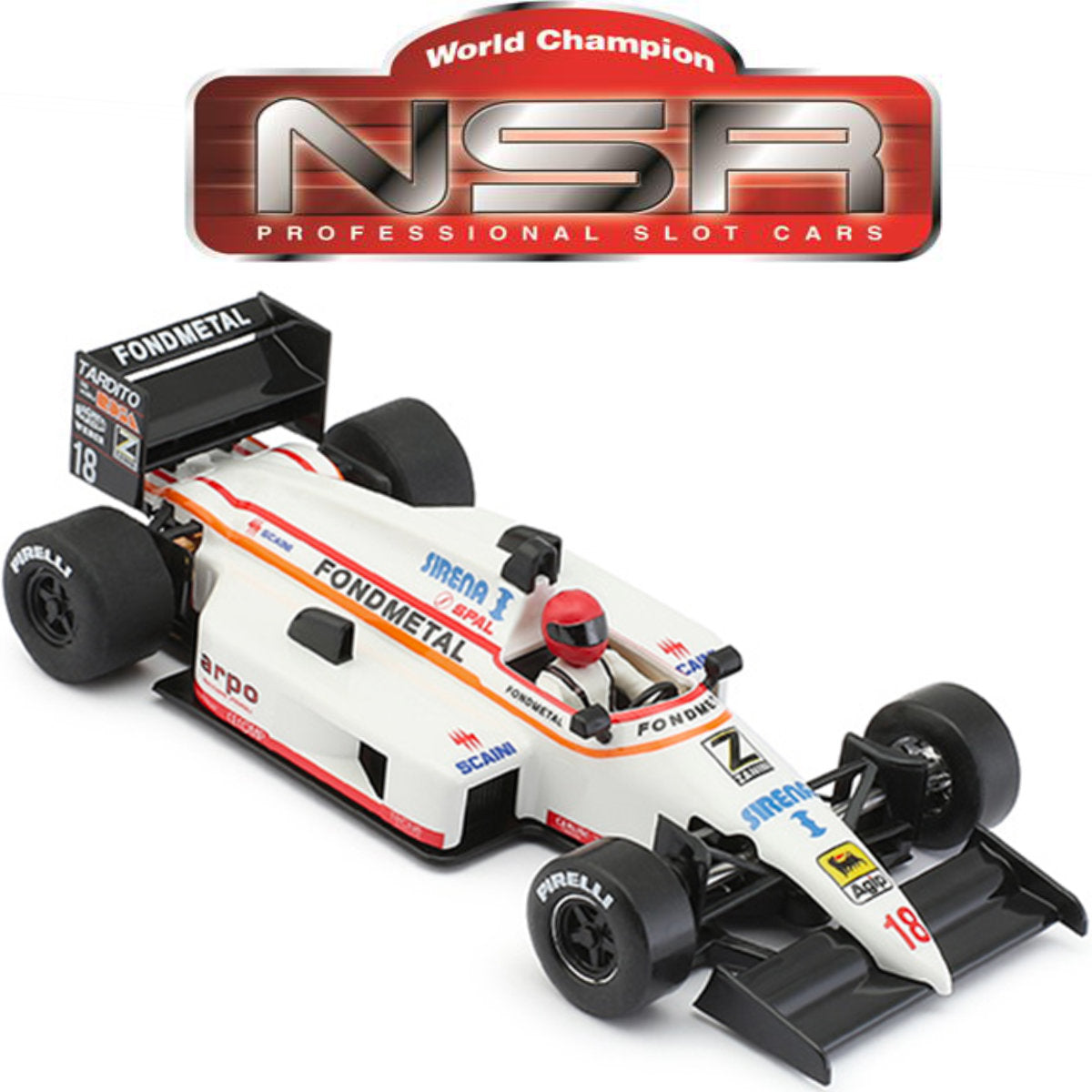 NSR Formula 86/89 #18 Fondmetal 1/32 Slot Car 0248