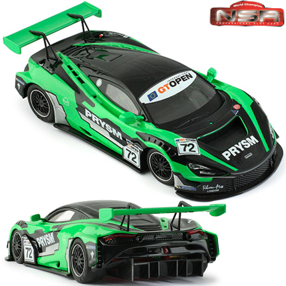 NSR McLaren 720S GT3 GT Open 2020 1/32 Slot Car 0286AW for Carrera Slot.it