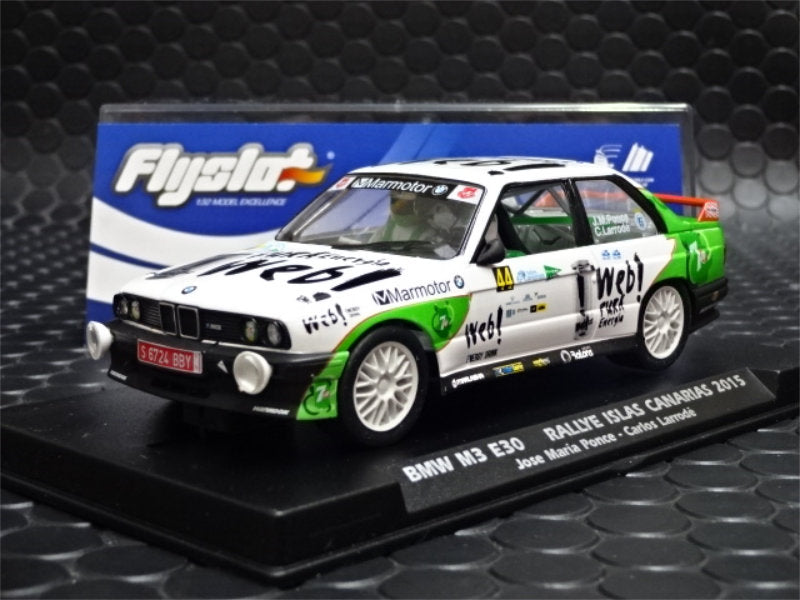 Fly 038305 BMW M3 E30 RALLY ISLAS CANARIAS 2015 1/32 Slot Car