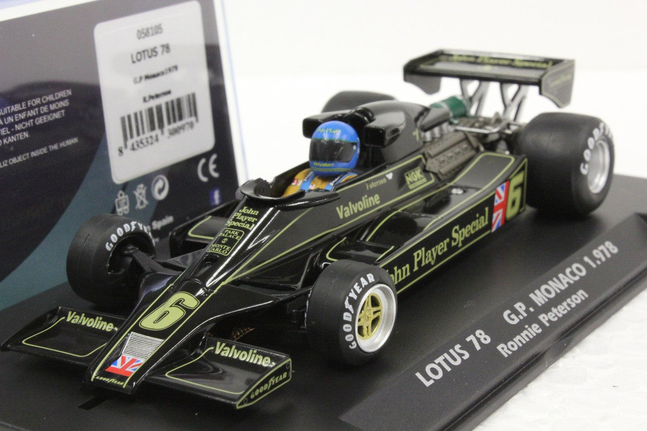 Fly 058105 Lotus 78 G.P. Monaco 1978 Ronnie Peterson 1/32 Slot Car