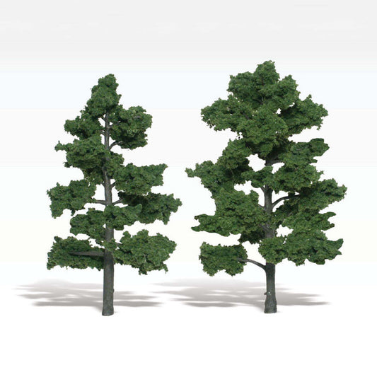 Woodland Scenics TR1516 N/HO Assembled Tree Medium Green 7" Train Scenery.