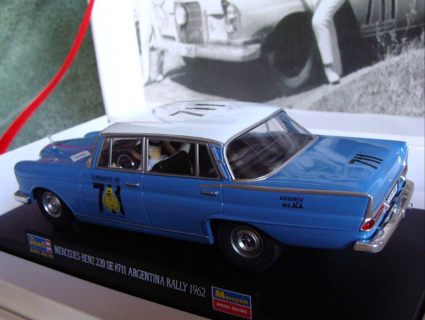 Revell 08313 Mercedes Benz 220 SE Argentinien Rally 1964 1/32 Slot Car Monogram