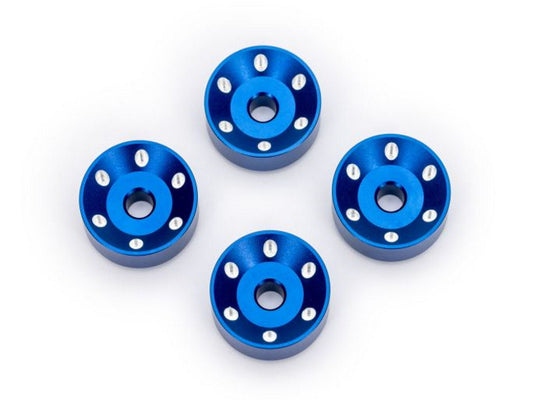 Traxxas 10257-BLUE (4) Wheel Washers Machined Aluminum For Maxx Slash
