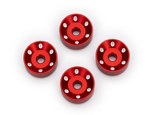 Traxxas 10257-RED (4) Wheel Washers Machined Aluminum RED For Maxx Slash