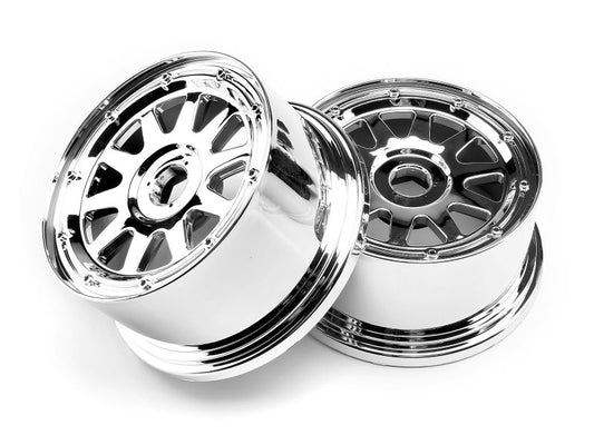 HPI 104973 TR-10 Wheel Chrome (120x60mm/-4mm Offset) - PowerHobby