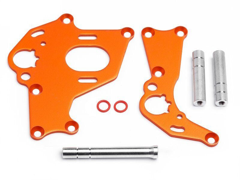 HPI 106838 SPRINT 2 DRIFT/2 Sport/2 Flux Left/Right Motor Mount Set Orange - PowerHobby