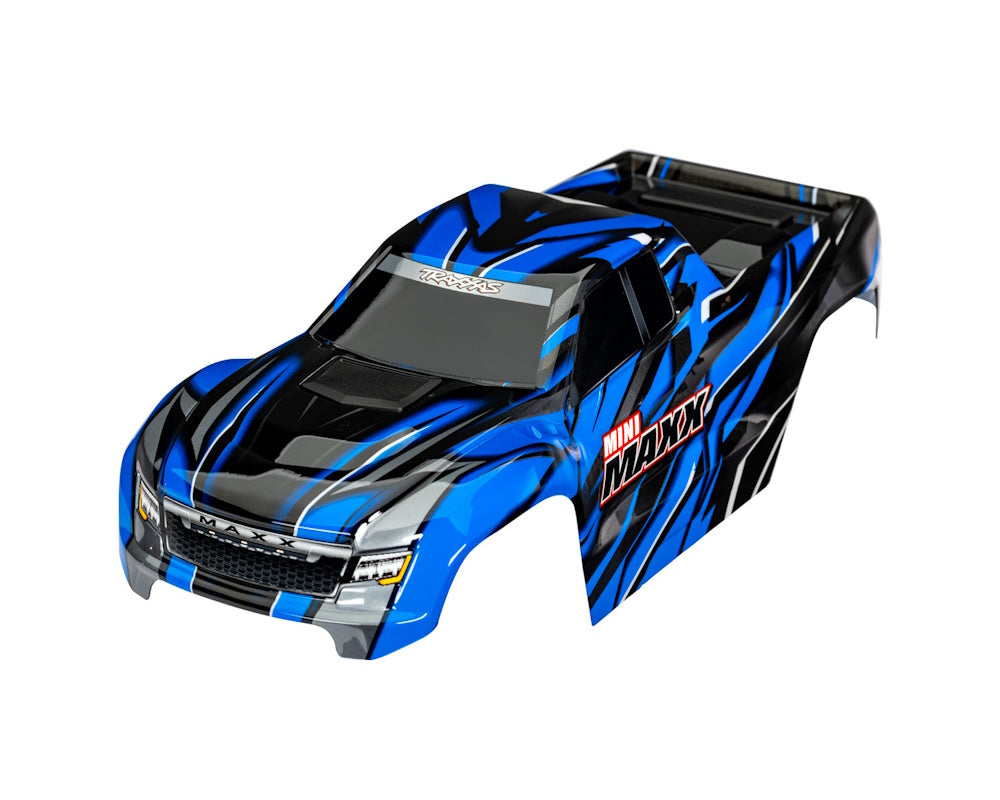 Traxxas 10711-BLUE Painted with Decals Applied Blue Body for Mini Maxx