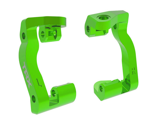 Traxxas 10733-GRN Green L & R Aluminum Caster Blocks (C-hubs) fits Mini Maxx