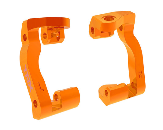 Traxxas 10733-ORNG Orange L & R Aluminum Caster Blocks (C-hubs) fits Mini Maxx