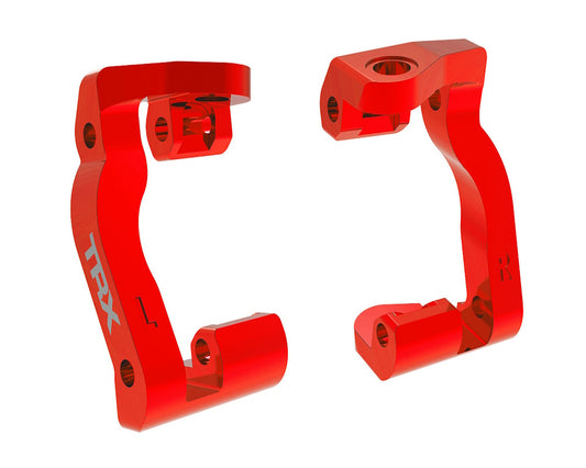 Traxxas 10733-RED Red Left & Right Aluminum Caster Blocks (C-hubs) for Mini Maxx