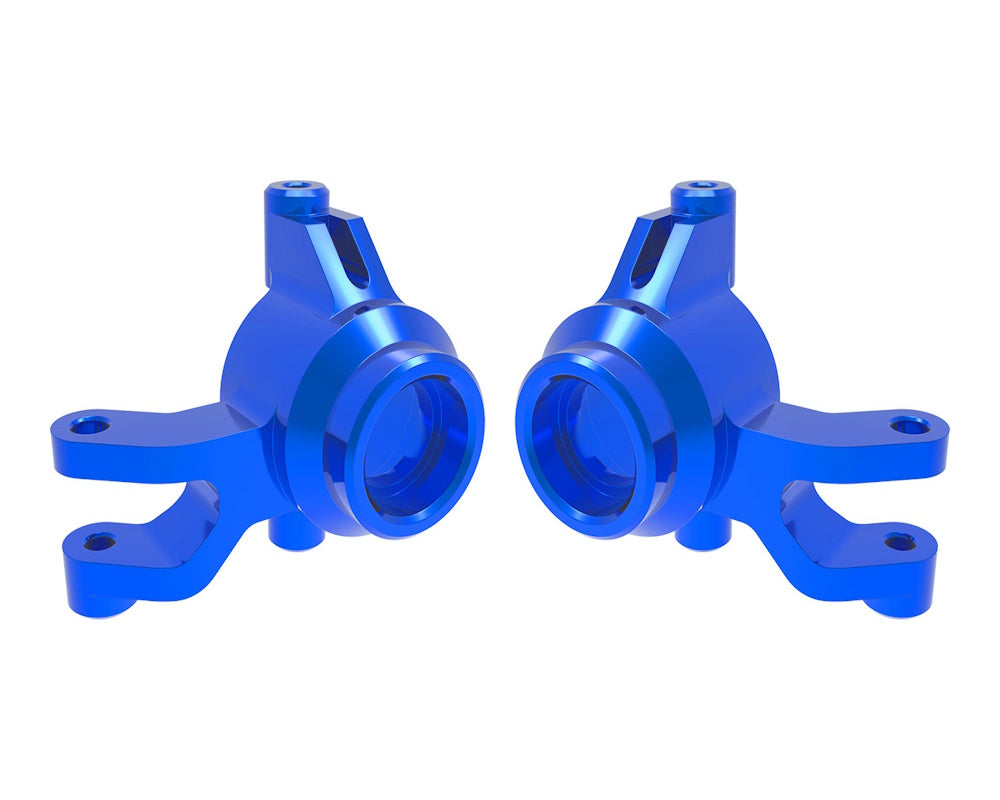 Traxxas 10734-BLUE Blue Aluminum Left and Right Steering Blocks fits Mini Maxx