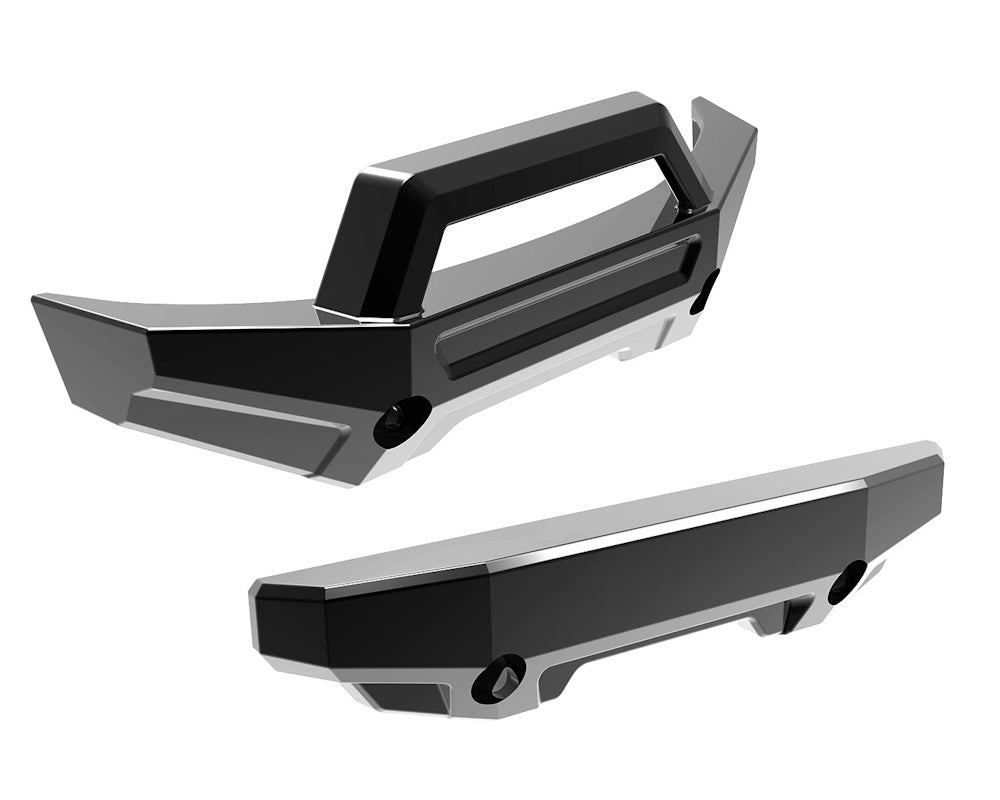 Traxxas 10735-BLKCR front and Rear Bumper (black chrome) for Mini Maxx