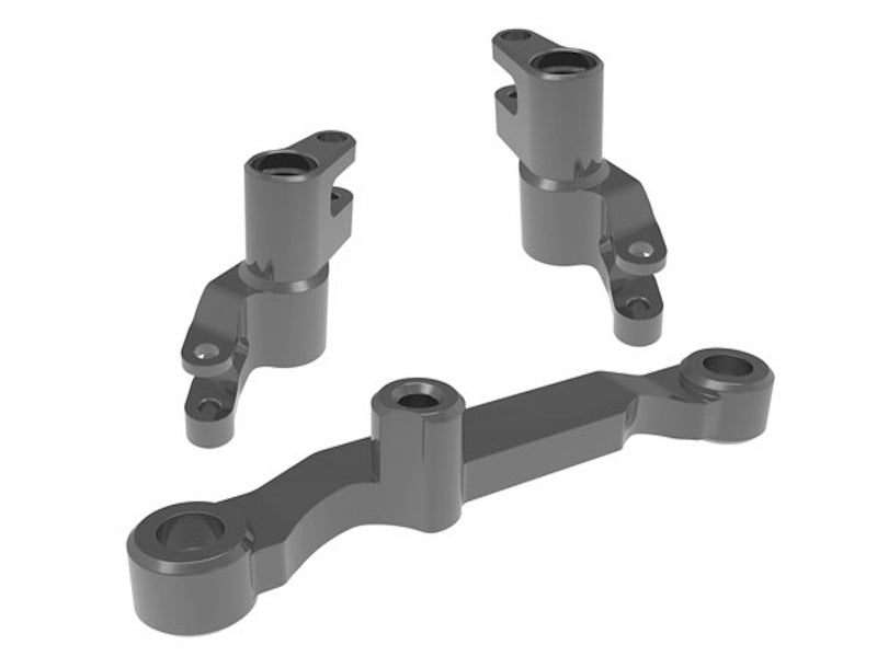 Traxxas 10743-GRAY Gray Aluminum Steering Bellcranks and Draglink fits Mini Maxx