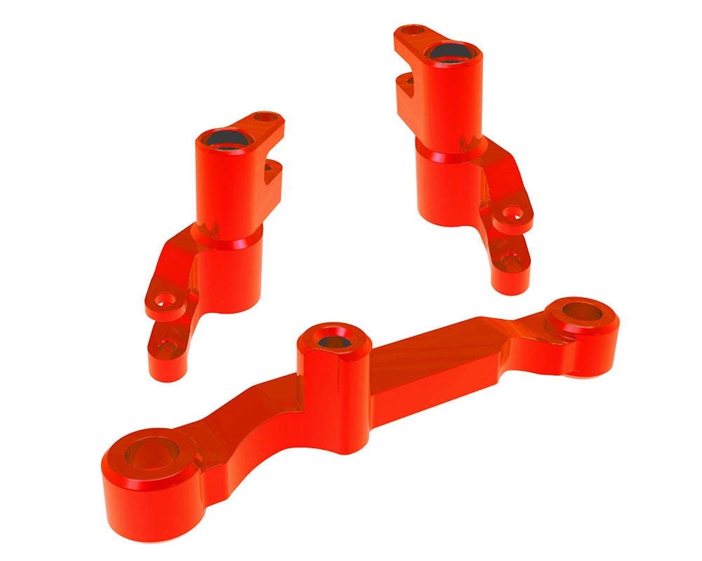 Traxxas 10743-RED Red Aluminum Steering Bellcranks and Draglink fits Mini Maxx