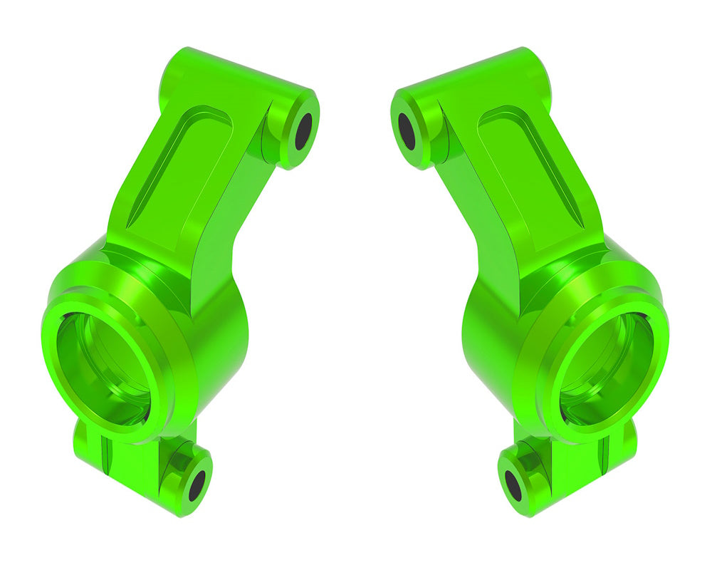 Traxxas 10751-GRN Green Left & Right Aluminum Stub Axle Carriers fits Mini Maxx