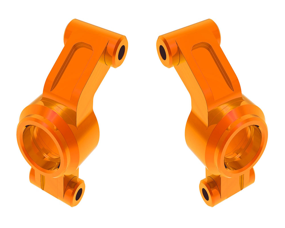 Traxxas 10751-ORNG Orange L & R Aluminum Stub Axle Carriers fits Mini Maxx