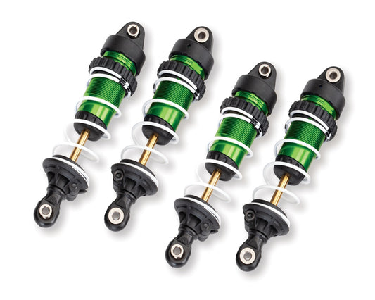 Traxxas 10765-GRN Green Aluminum GTR Long Shocks with Springs fits Mini Maxx