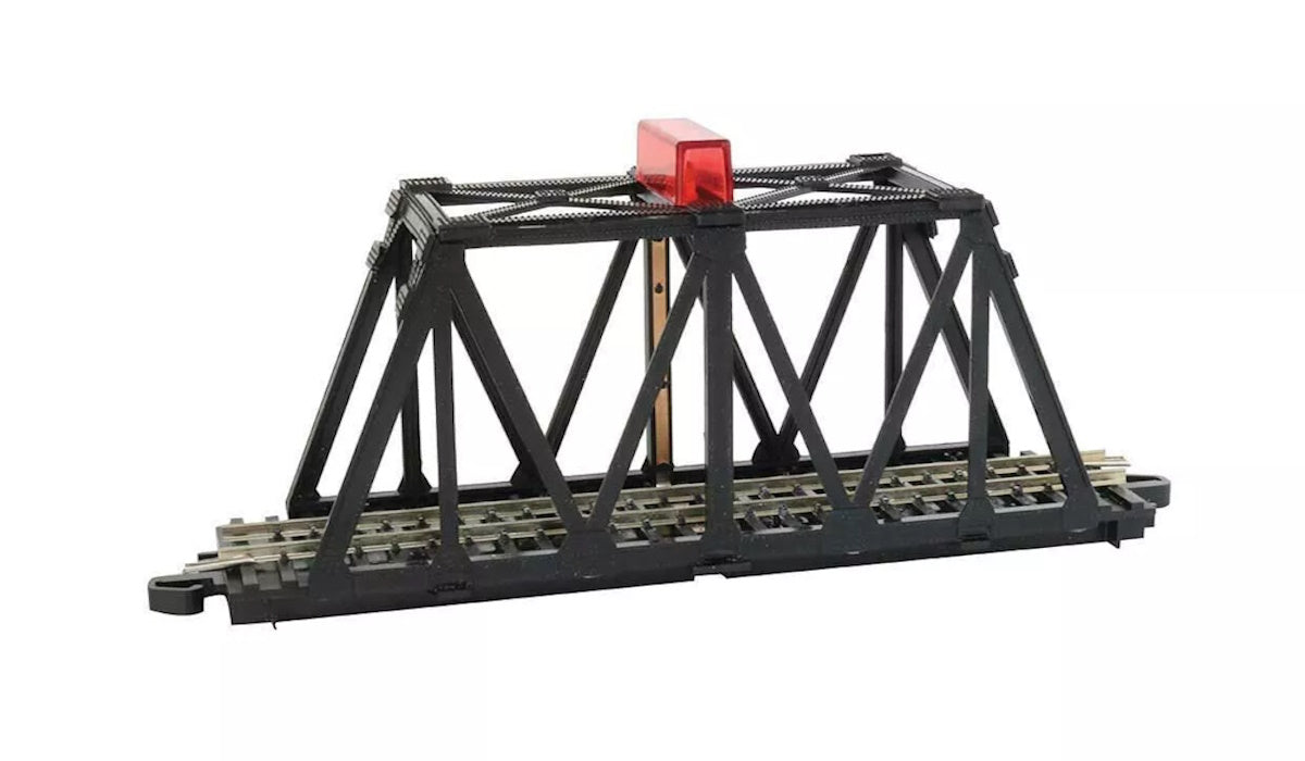 Bachmann 44870 Through-Truss Bridge Blinking Light With E-Z Track Straight N Scale