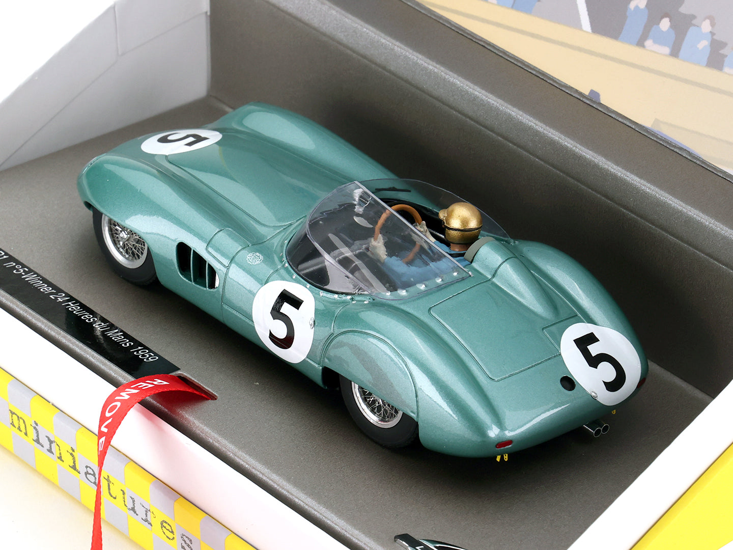 LeMans Miniatures Aston Martin DBR1 Carroll Shelby #5 1959 Le Mans Winner Slot Car