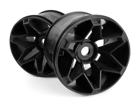 HPI HPI160147, 71mm Havok 3.8in Wheel (Black) (2) - PowerHobby