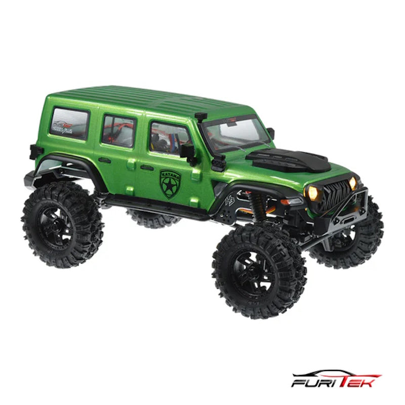 Furitek FUR-2528 FX118 Katana RTR Brushless 1/18 RC Crawler Kit (Green)