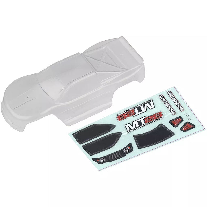 Team Associated 21439 MT28 1/24 Mini Monster Truck Body (Clear)