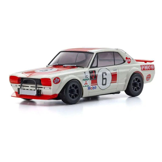 Kyosho KYO32643R 1/28 1972 Nissan Skyline GT-R MINI-Z AWD RTR, Red