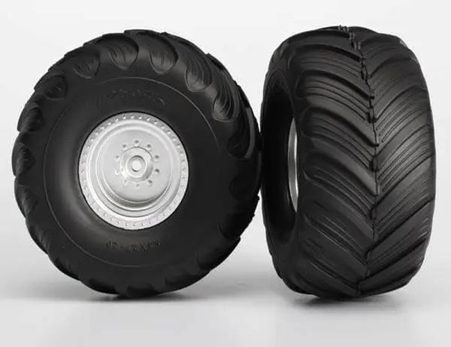 Traxxas TRA3663 Terra Groove Dual Profile Tires Mounted Rear 2wd - PowerHobby