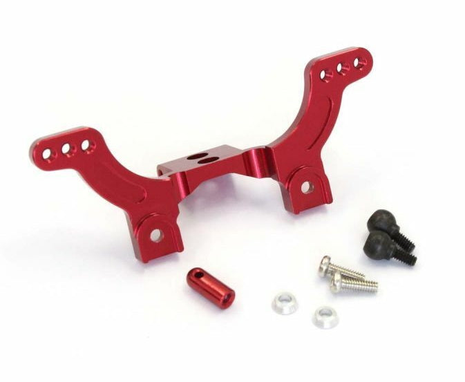 Kyosho MBW016RB Aluminum Rear Shock Stay (Red) - PowerHobby