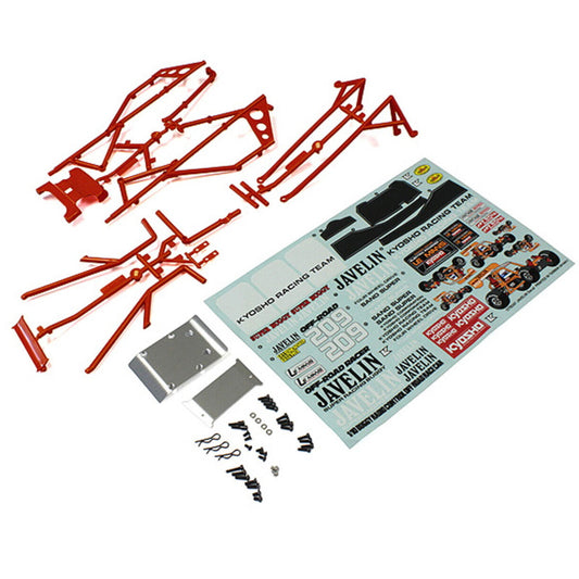 Kyosho OTB247R Body Red w/ Decal Set : 1/10 Buggy Javelin - PowerHobby