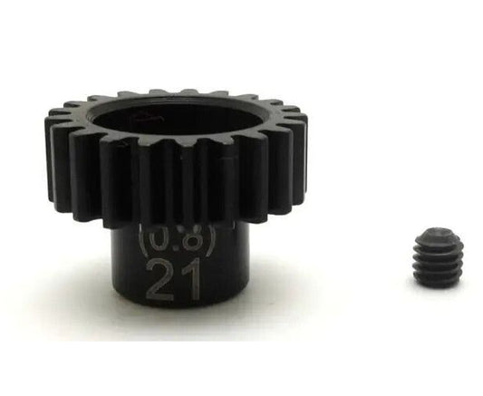 Kyosho KYOPNGS0821 Steel Pinion Gear (21T/0.8M Degree, 5.0) - PowerHobby