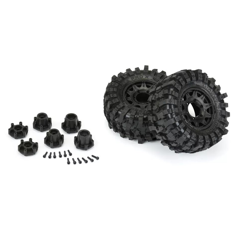 Pro-Line Racing Mickey Thompson Baja Pro X 2.8" Tires Mounted on Raid Black 6x30