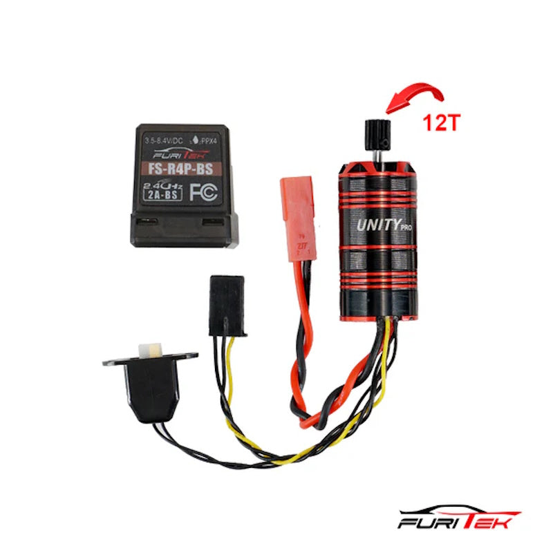 Furitek Unity Pro 3500kv 2-in-1 Micro FOC Brushless With RX for Redcat Ascent-18