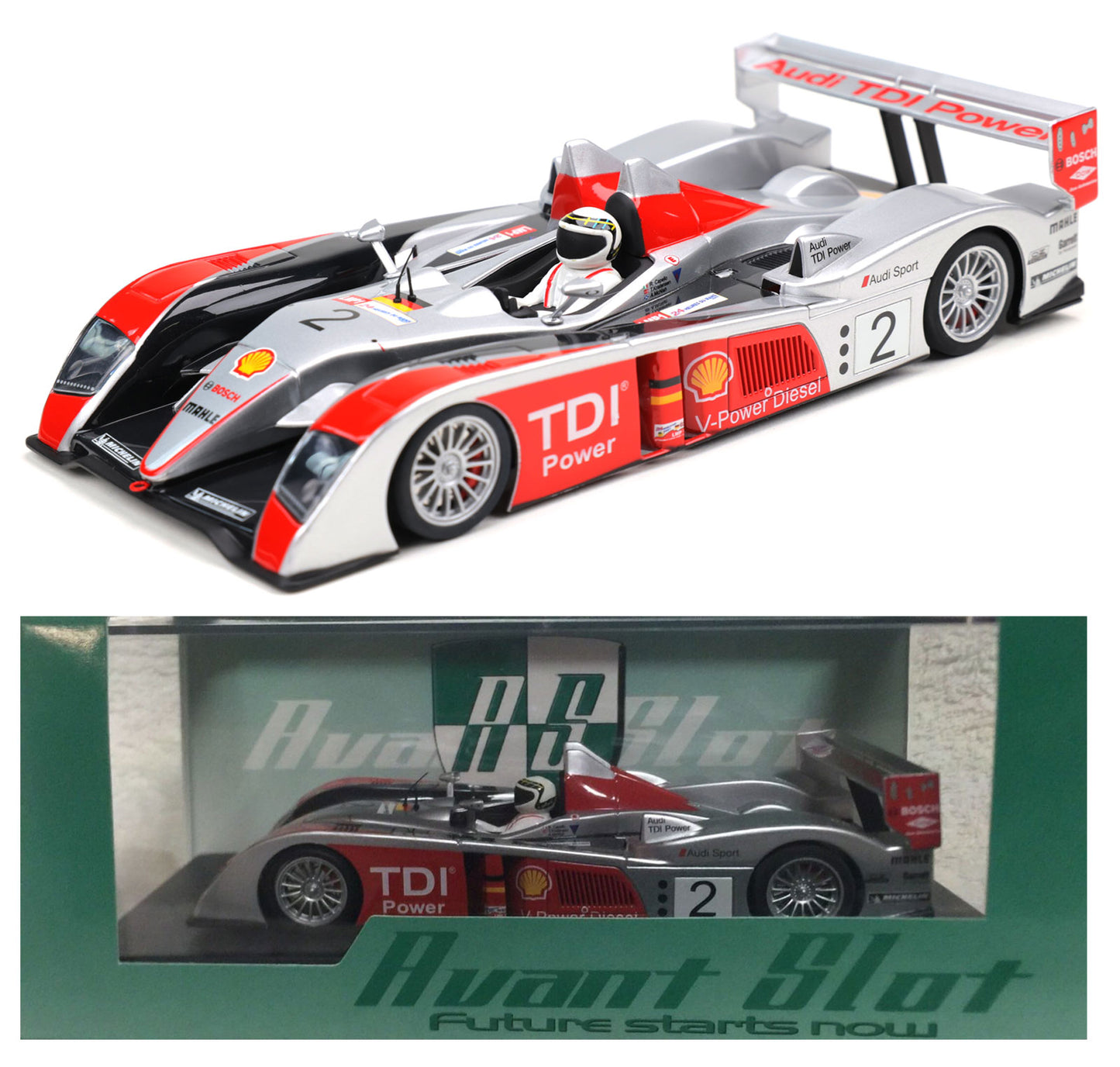 Avant Slot Audi R10 TDI #2 2007 Le Mans LMP 1/32 Slot Car 50111