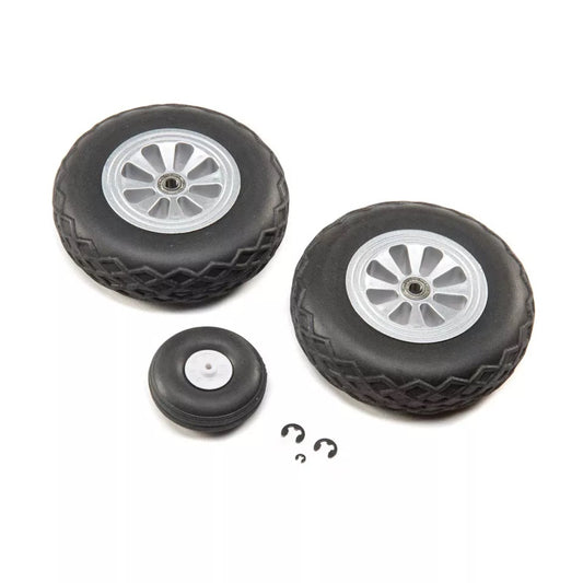 E-flite EFL01263 Wheel Set P-51D 1.5m - Wheels Gear Retracts