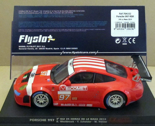 Fly 704102 Porsche 997 RSR 24H.LE Mans 2010 1/32 Slot Car