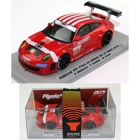 Fly 704102C Porsche 997 RSR 24H.LE Mans 2010 w/Sound 1/32 Slot Car